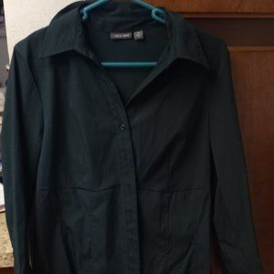 Dark green button down shirt